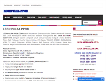 Tablet Screenshot of leonpulsa-ppob.com